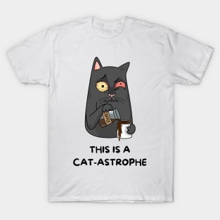 Animal Pun Cat-astrophe T-Shirt